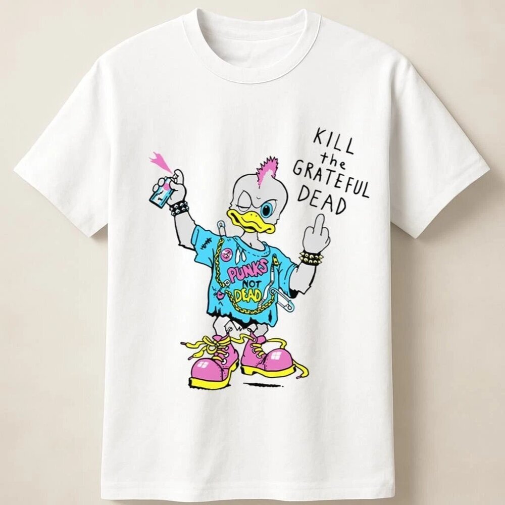 Mohawk Donald Duck In Protest Punk Fashion Look Unisex T Shirt 90